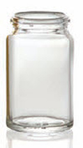 31 ml tabletpot, helder, type 3 geblazen glas