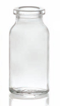 15 ml injectieflacon, helder, type 2 geblazen glas